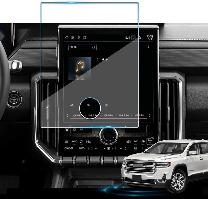 VIAROOM Screen Protector For GMC Acadia 2024-2026, Tempered Glass Protective Film For Acadia 2026 2025 2024 Accessories - 15 inch - Image 1